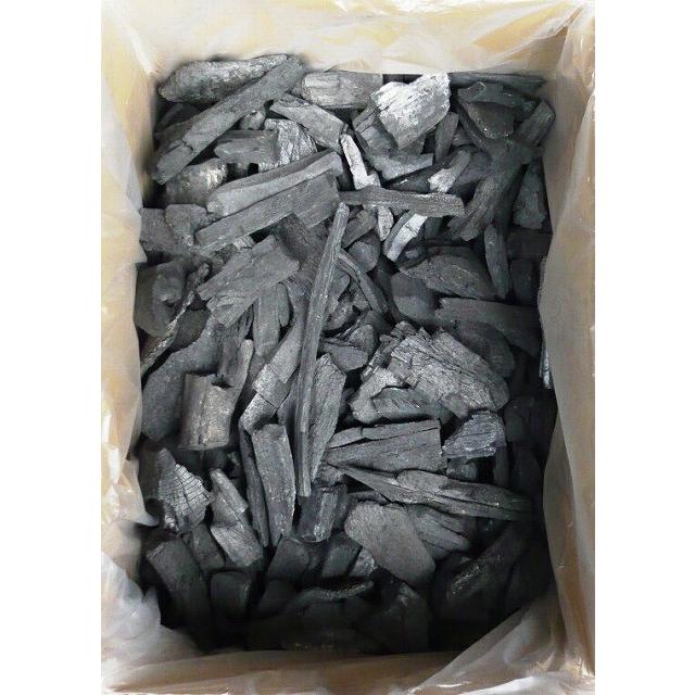 木炭4kg小バラ サイズ（奈良県宇陀市産クヌギ黒炭）【炭焼き料理