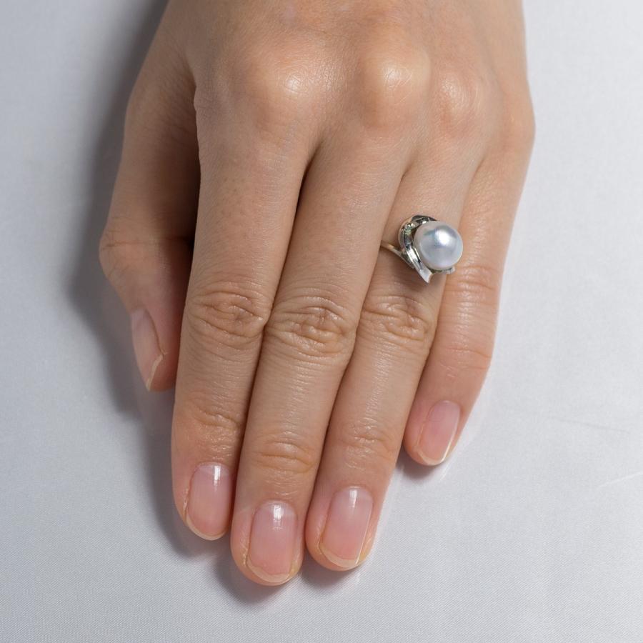 ココ　K14WG パールリング k14WGパール 7号 リング・指輪