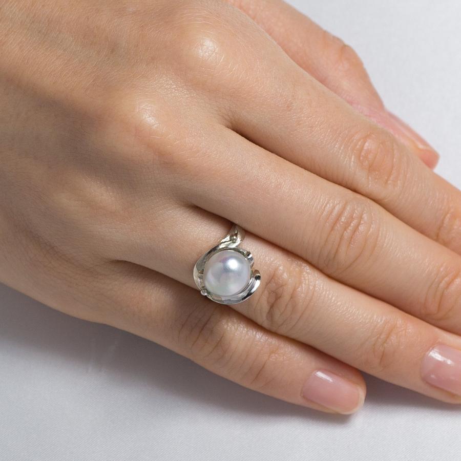 ココ　K14WG パールリング k14WGパール 7号 リング・指輪