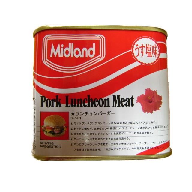 ミッドランド ポークランチョンミート うす塩 300g×24缶 全国 ミッドランド ポークランチョンミート うす塩 300g×24缶 全国