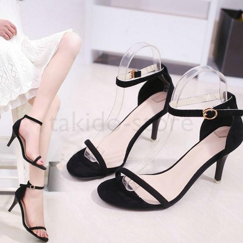 サンダル ヒールサンダル レディース アンクルストラップサンダル 夏サンダル 8cmヒール 美脚サンダル オープントゥ ピンヒール パーティー 1805sydx6 滝戸商事 通販 Yahoo ショッピング
