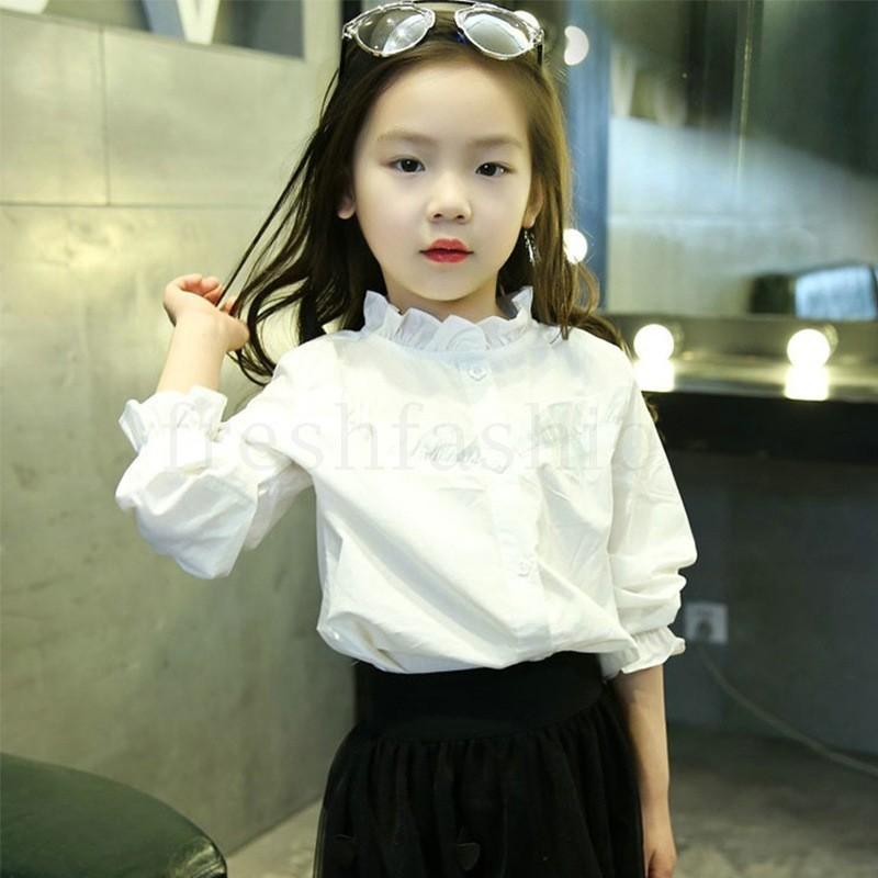 長袖ブラウス 女の子 シャツ 入学式 子供服 キッズ フォーマル 女の子 子供 白 合唱 発表会 白シャツ 春服 ブラウス 1807bg058 滝戸商事 通販 Yahoo ショッピング