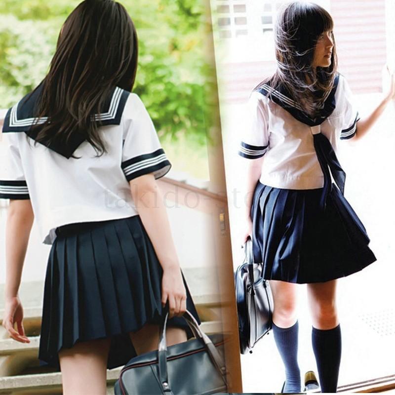 新作 セーラー服 半袖 学生服コスチューム 女子高生 制服 上下セット ３点セット ミニスカート 半袖 ホワイトシャツ コスチューム コスプレ 1807bq239 滝戸商事 通販 Yahoo ショッピング