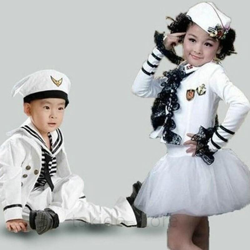 キッズダンス衣装 男の子 海軍 水兵コスプレ 海軍 コスチューム 女の子