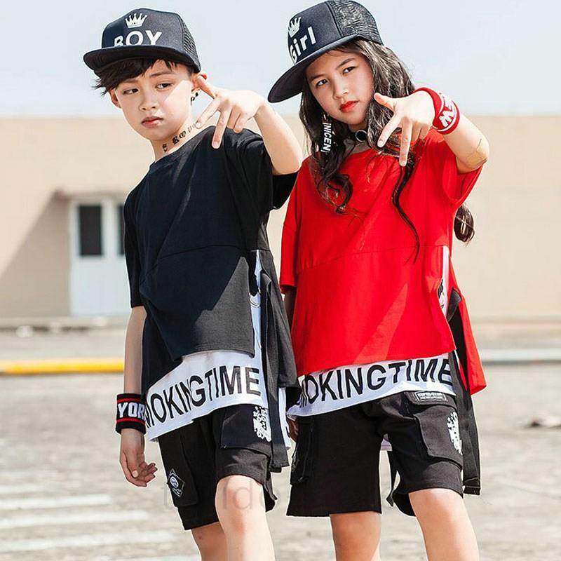 ダンス衣装 トップス ガールズ 赤 黒 ヒップホップ 衣装 キッズ ダンス衣装 セットアップ 韓国 子供服 ヒップホップ ダンスウェア 子供 1901aaa076 滝戸商事 通販 Yahoo ショッピング