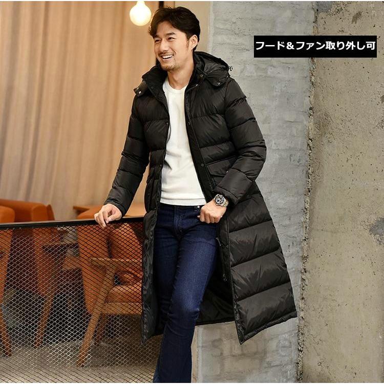 ダウンジャケット メンズ 秋冬用の保温 防 ダウンコート男性 ビジネスメンズ軽量ロングダウンジャケット 膝下コート ダウン90 抗菌 1901aab085 滝戸商事 通販 Yahoo ショッピング