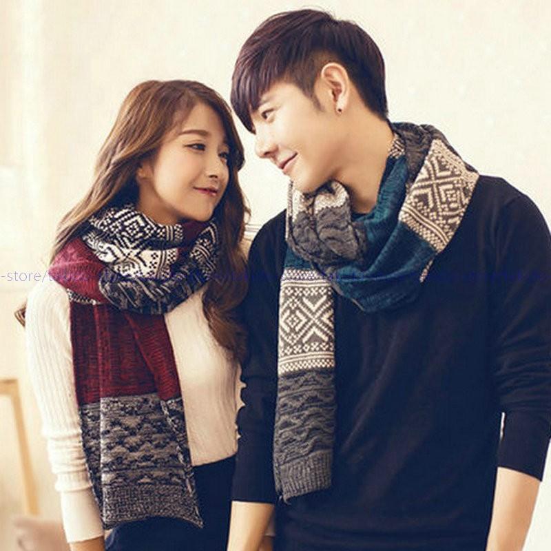 人気新品 マフラー カップル ペアルック ストール 厚手 男女兼用 ペア ドッキング ニット レディース メンズ お揃い マフラー 誕生日 fy586 滝戸商事 通販 Yahoo ショッピング
