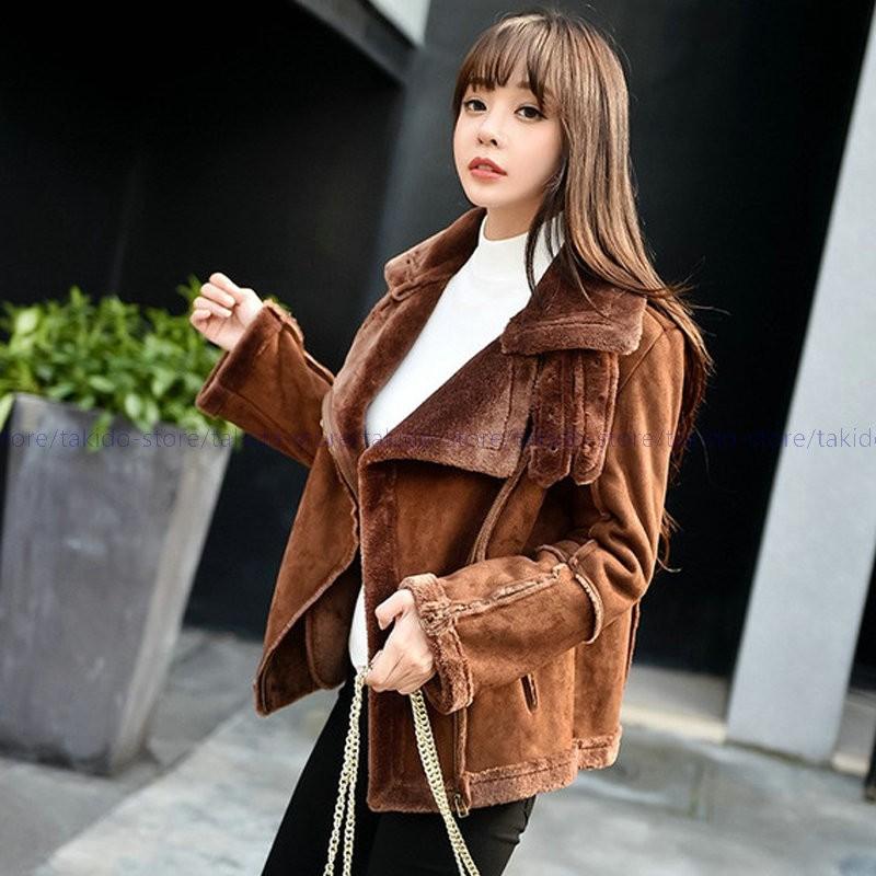 人気新品 ムートンコート モコモコ ボアコート フェイクムートン ショート丈 レディース コート アウター ライダースジャケット 暖かい 秋冬毛皮コート hm119 滝戸商事 通販 Yahoo ショッピング