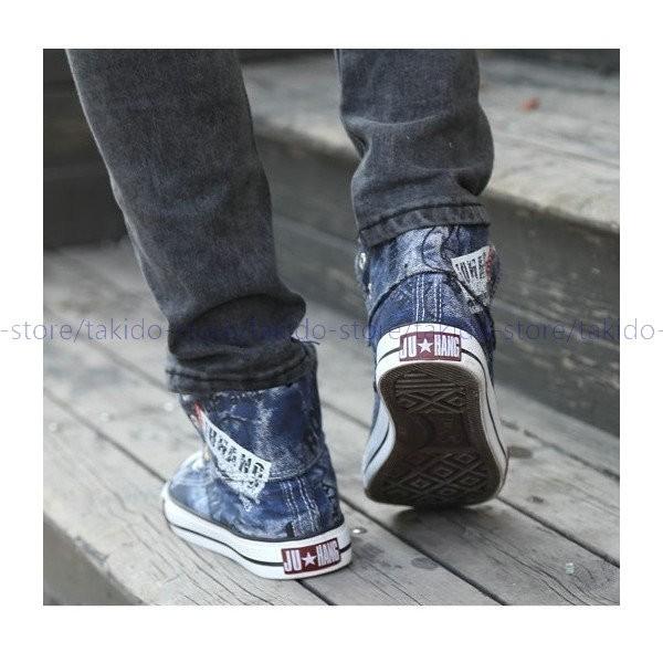 人気新品 ハイカット スニーカー 靴 メンズ カジュアル厚底スニーカー フラットシューズ レースアップ メンズスニーカー キャンバス 帆布靴 プリント柄 17新作 hm312 滝戸商事 通販 Yahoo ショッピング