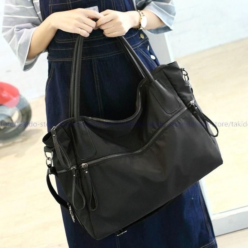 人気新品 ハンドバッグ レディース 対応 通勤 トートバッグ 軽量 ナイロンバッグ 2way ショルダーバッグ 斜めがけ 軽い 肩掛け 通勤 お出掛け 人気 おしゃれ hm353 滝戸商事 通販 Yahoo ショッピング