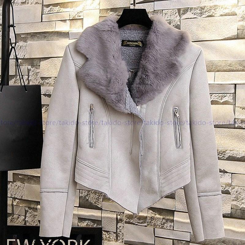 初回限定】 ファーコート レディース フェイクムートンコート コート