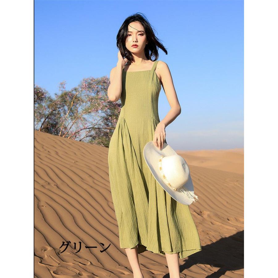 セクシー ビーチドレス 薄着 レディースワンピ 海 シフォン ワンピース カジュアル 無地 緑 白 キレイ 大人 サスペンダースカート L5 Lady01 滝戸商事 通販 Yahoo ショッピング
