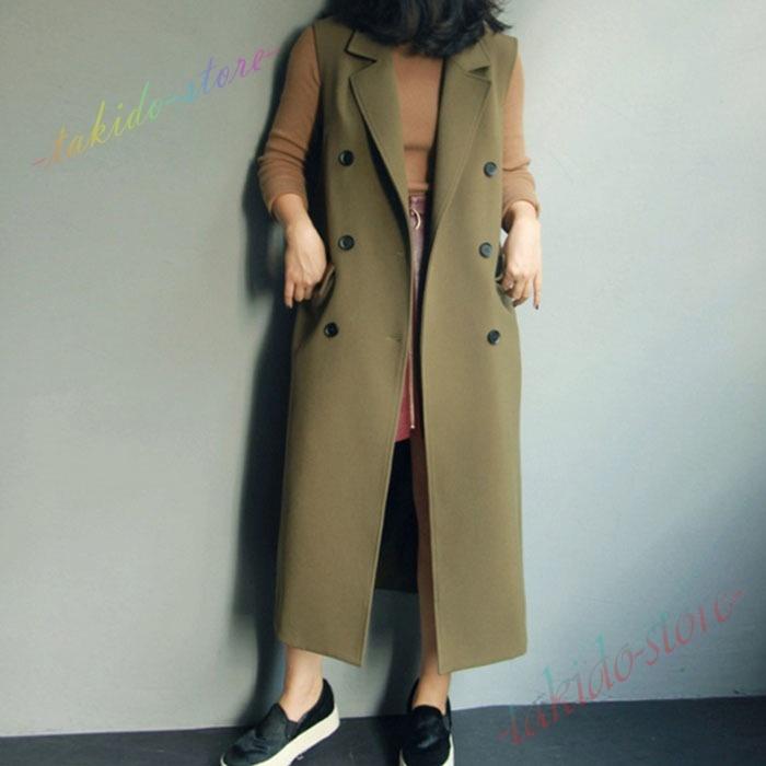 人気の新作 ロングジレ カジュアルコート ジレ ロングベスト ロング丈スーツベスト トレンチベスト レディース 前開き サイズ M Detpc Com