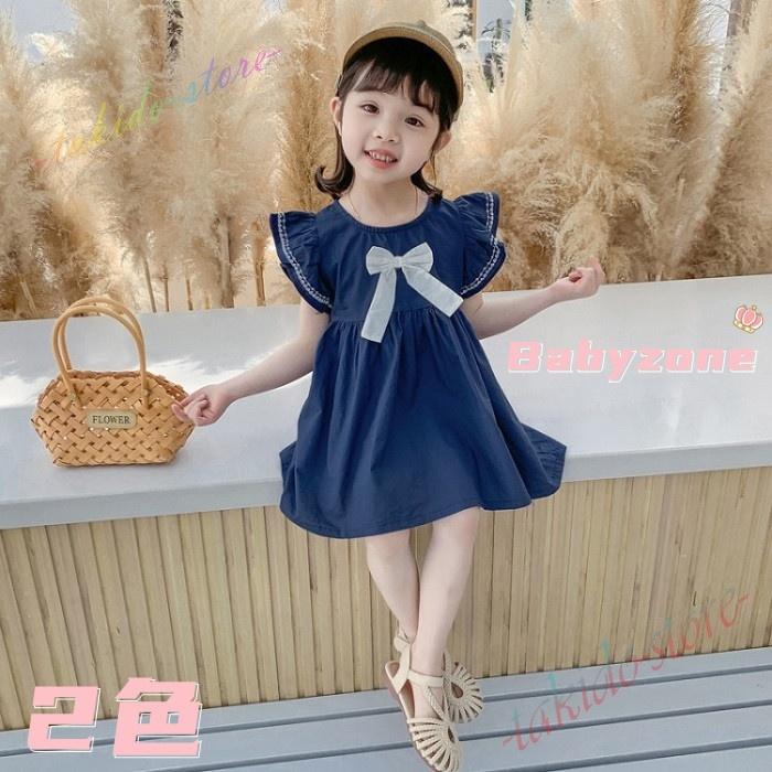 子供服 女の子 ノースリーブ キッズ おしゃれ ワンピース 夏 薄手 ワンピース 可愛い リボン ワンピース Thenicovid19results Com