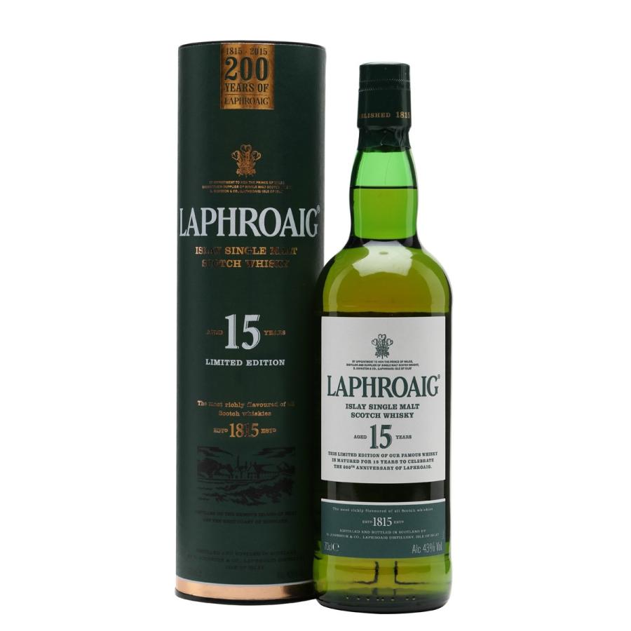 ラフロイグ15年 200周年記念ボトル 700ml 43度 正規品 1本 + ラフロイグ15年 200周年記念ボトル 700ml 43度 正規品 1本 +