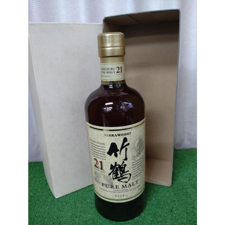 ニッカ　竹鶴２１年 化粧箱付　700ml ニッカ ウイスキー ピュアモルト 竹鶴 21年 スリムボトル 新