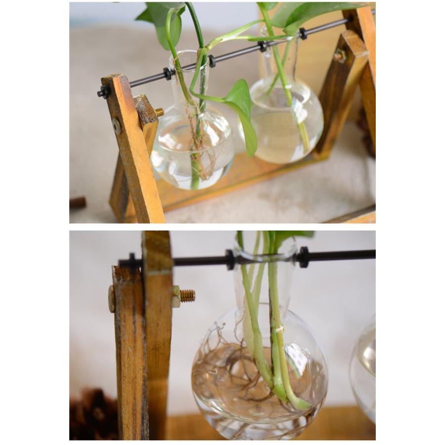 和風 水耕栽培 木製スタンド付き インテリア小物 水栽培 花器 一輪挿し 観葉 多肉植物 花入れ ガラス花瓶 玄関飾り 撮影小物 メール便不可 田木商品 通販 Yahoo ショッピング