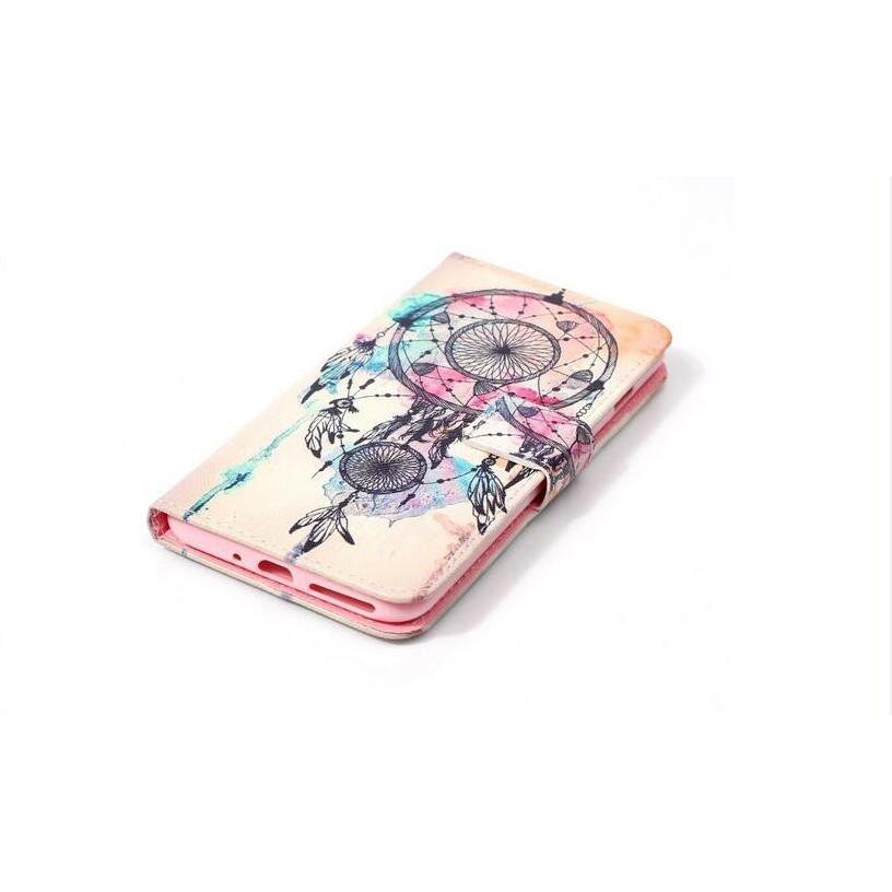 Iphone6 Plus 6s Plus 用手帳型レザーケース おしゃれ女子 イラスト 開運 ドリームキャッチャー 横開き ポケット付きスマホカバー 19f34 田木商品 通販 Yahoo ショッピング