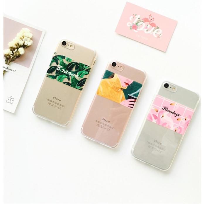 Iphone6plus 6splus用イラストiphone用ケース バナナリーフ フラミンゴ キャラクタークリアアイフォーンケース ビーチ風スマートフォンケース 軽量薄型 1a159 田木商品 通販 Yahoo ショッピング