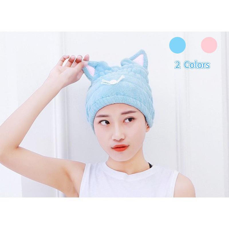 猫耳タオルキャップ ドライキャップ 吸収 速乾 子供 ヘアバンド 大人 ヘアキャップ ヘアターバン 水泳 スイミング お風呂 ドライ 髪 スポーツ 帽子 1a55c 田木商品 通販 Yahoo ショッピング
