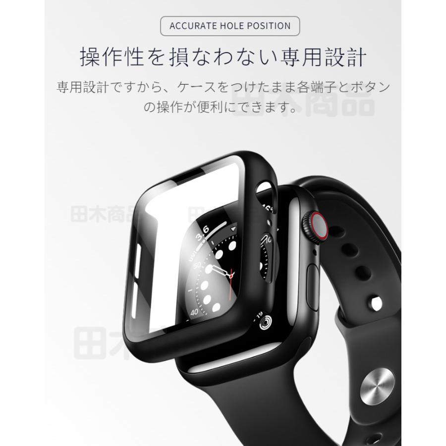 Apple Watch Series 9 8 7 6 5 4 Ultra 2 SE 2 用液晶までガラス保護フィルム式ケースカバー41 45 49 40 44mm用フルカバーPC保護ケースカバーガラスフィルム｜takishohin｜04