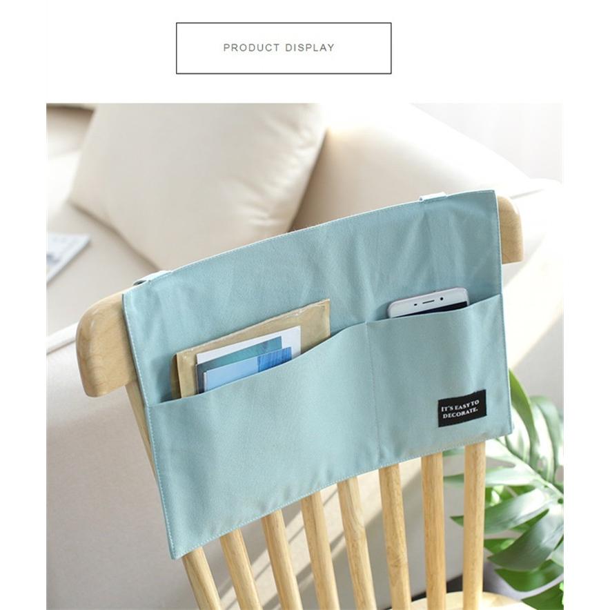 椅子背もたれ掛け袋 椅子背もたれカバー サイドポケット リモコンポケット ベッドサイド収納ポケット スマホ 雑誌など小物入れ 雑貨整理収納袋 小物仕分け整理 1b027 田木商品 通販 Yahoo ショッピング