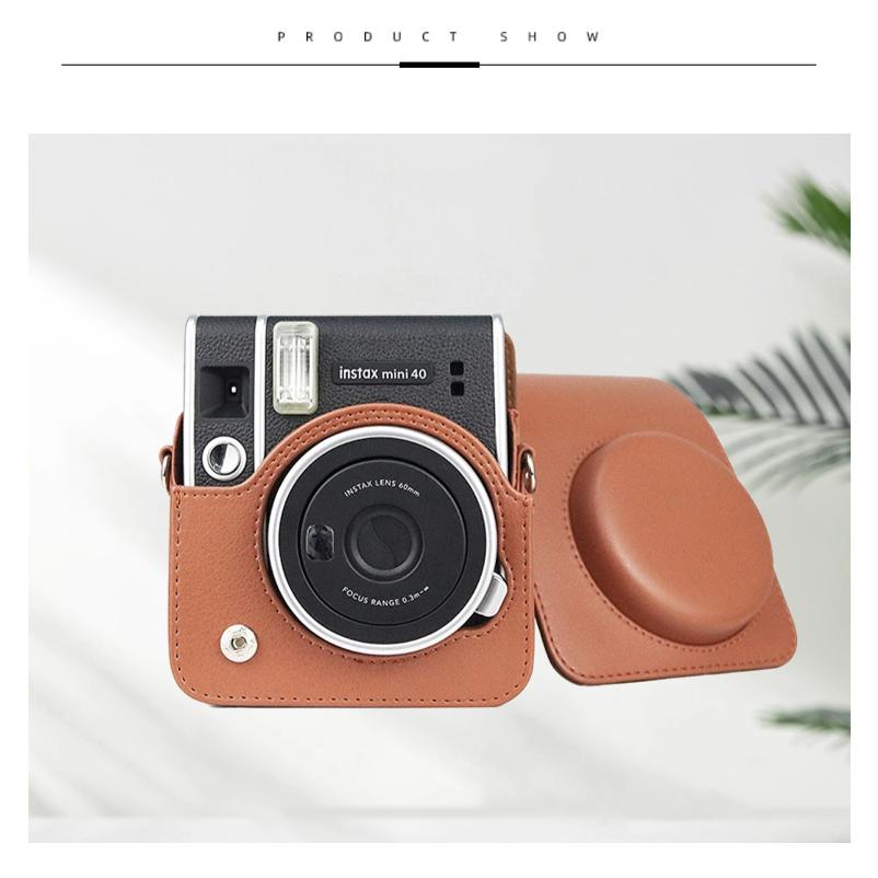 富士FUJIFILMインスタントカメラチェキinstax mini 40用保護レザー 