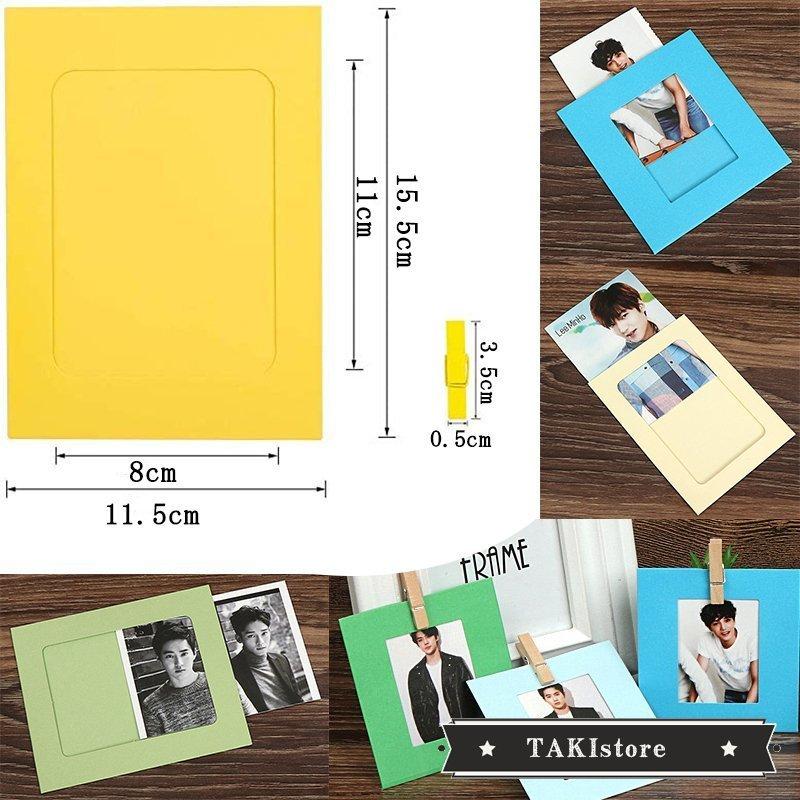 三つ色30枚セット 写真ガーランド 30枚セット ペーパーフォトフレーム 写真フレーム 写真整理 写真飾り 壁掛け 紙製 最新アイテム 壁掛け