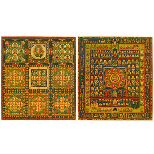 仏壇屋 滝田商店 両界曼荼羅 色紙(2枚一組) : 仏壇・仏具販売-仏壇屋