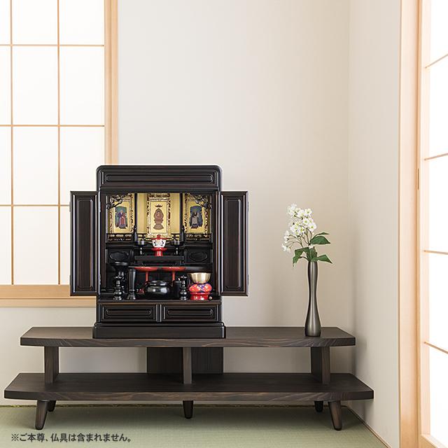 ミニ仏壇　黒檀 仏壇屋 滝田商店 仏壇 唐木ミニ仏壇 黒檀仏壇 (No.3) 18号 国産(日本製