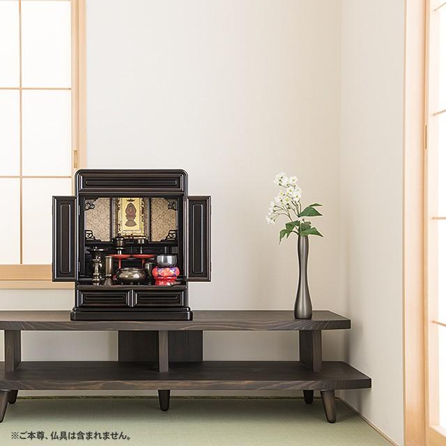 仏壇屋 滝田商店 仏壇 唐木ミニ仏壇 本黒檀仏壇 (No.5) 18号 国産(日本