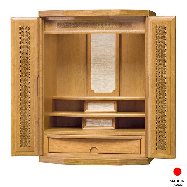 仏壇屋 滝田商店 仏壇 モダンミニ仏壇 六角 ライト 20号 高さ60cm×巾