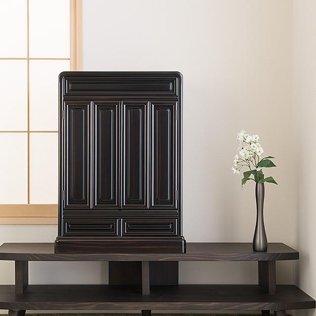 仏壇屋 滝田商店 仏壇 唐木ミニ仏壇 黒檀仏壇 (No.4) 25号 国産 仏壇屋 滝田商店 仏壇 唐木ミニ仏壇 黒檀仏壇 (No.4) 25号 国産