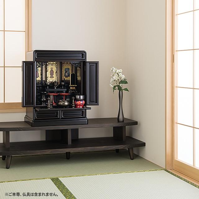 仏壇屋 滝田商店 仏壇 唐木ミニ仏壇 本黒檀仏壇 (No.5) 20号 国産(日本