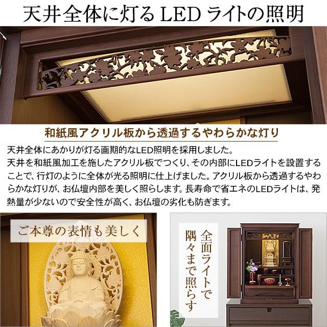 仏壇屋 滝田商店 仏壇 モダンミニ仏壇 江戸桜 上置き型 ウォールナット