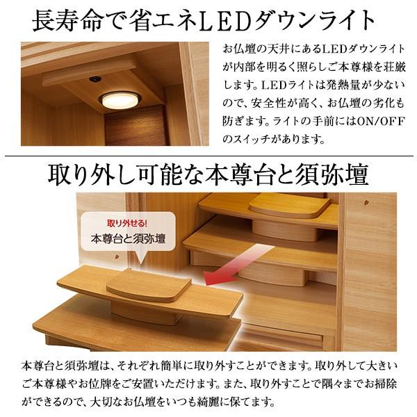 仏壇屋 滝田商店 仏壇 モダン ミニ仏壇 染井吉野 25号 仏具セット付き