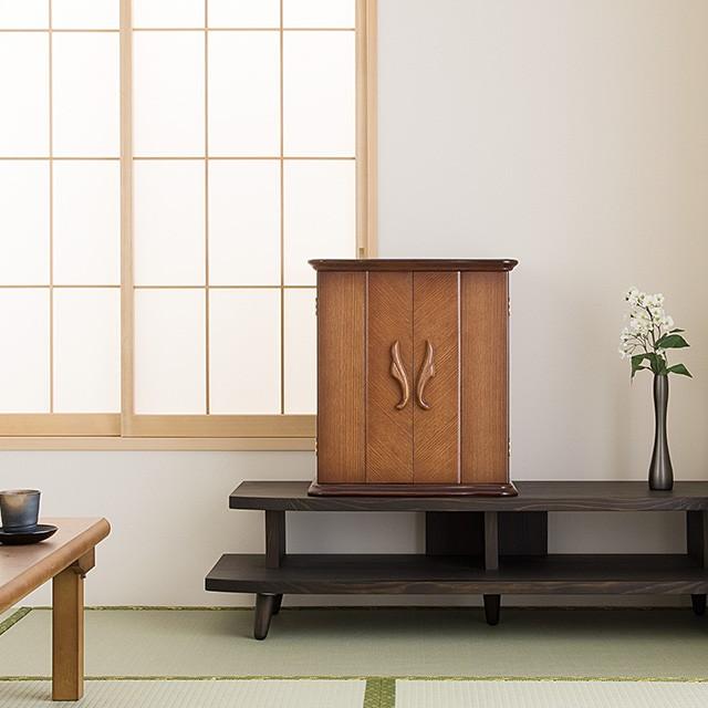 仏壇屋 滝田商店 仏壇 モダンミニ仏壇 アイリン アンティークダーク 上