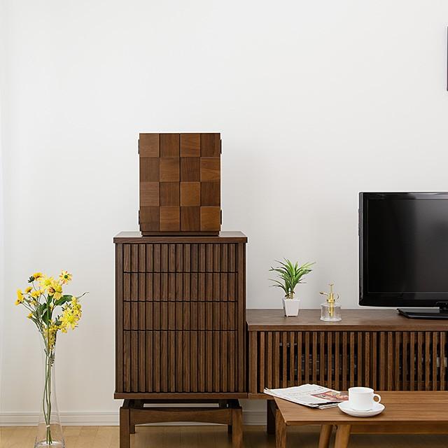 仏壇屋 滝田商店 仏壇 モダンミニ仏壇 コミカ 市松 ウォールナット 上