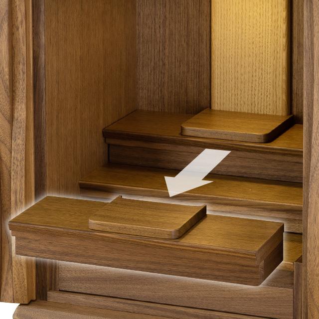 仏壇屋 滝田商店 仏壇 モダン ミニ仏壇 ゆらり ウォールナット 仏壇屋 滝田商店 仏壇 モダン ミニ仏壇 ゆらり ウォールナット