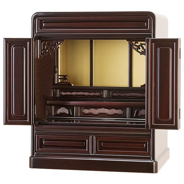 仏壇屋 滝田商店 仏壇 唐木ミニ仏壇 紫檀仏壇 (No.3-1) 16号 国産(日本