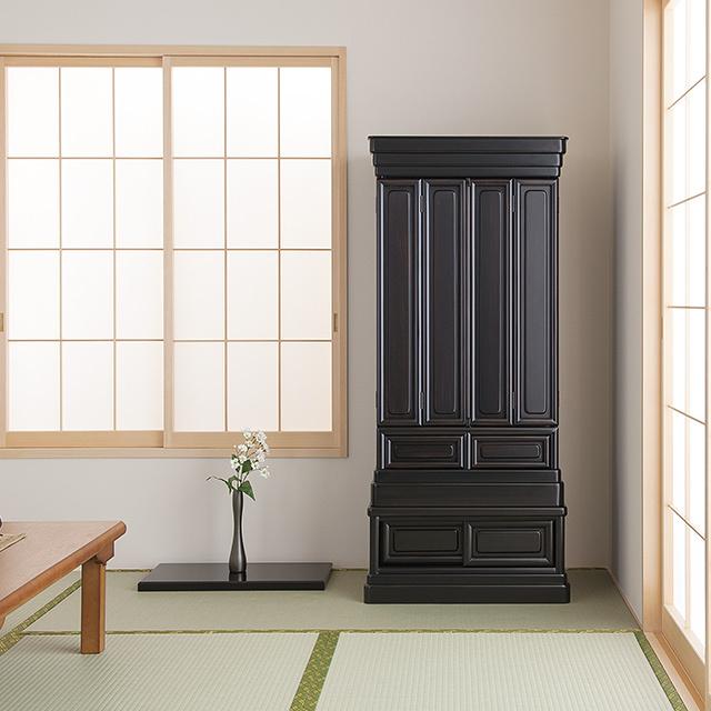 純日本製　黒檀仏壇 伝統型黒檀仏壇