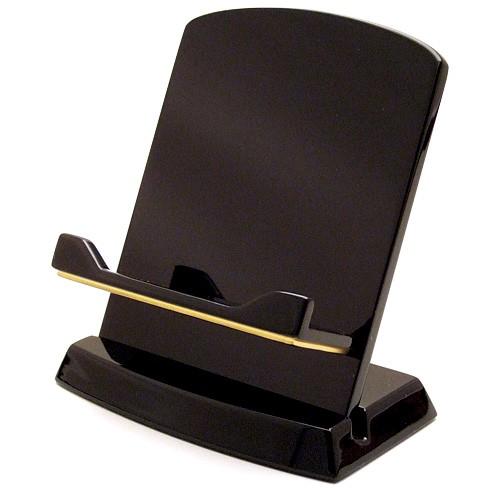 利休型見台(過去帳台) 黒塗り 3寸