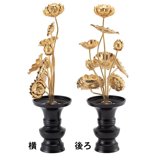仏壇屋 滝田商店 常花 花立付 7寸(一対) 総高さ35cm（仏壇用 日本製