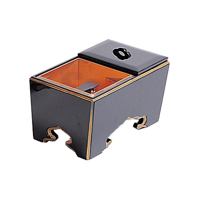 仏壇屋 滝田商店 電気角香炉 黒塗り 8寸（寺院用仏具 寺院仏具 焼香