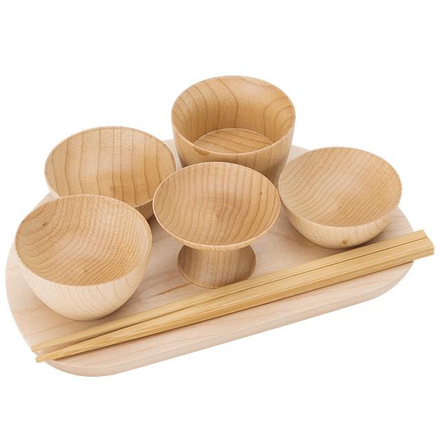 モダン仏膳(霊供膳) メープル無垢 5寸 (お盆用品)