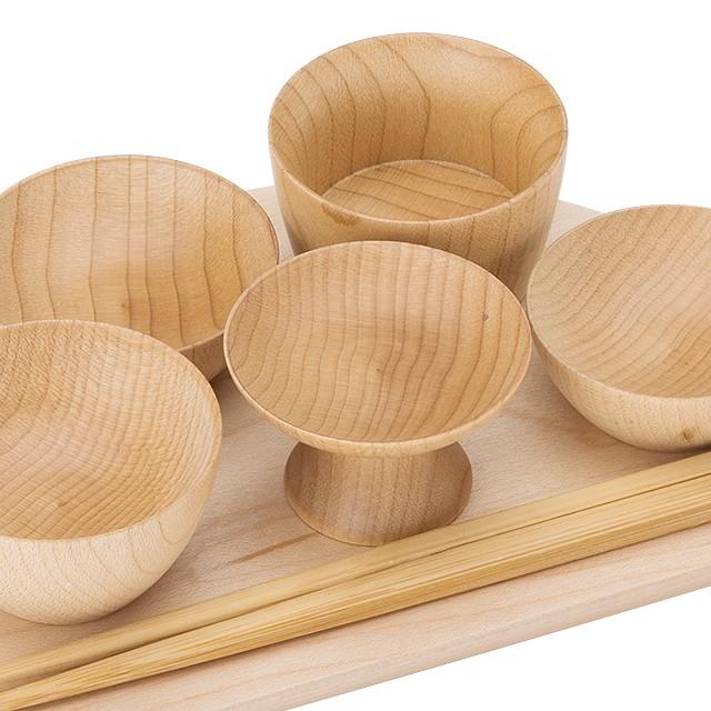 モダン仏膳(霊供膳) メープル無垢 5寸 (お盆用品)_1