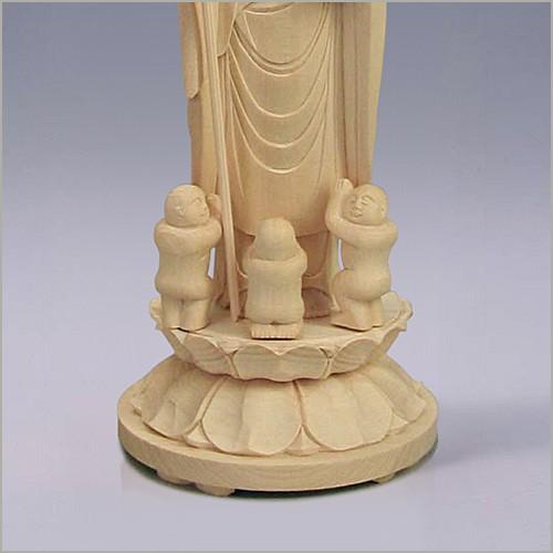 水子地蔵菩薩(子安地蔵菩薩) 白木製 3.5寸 : 仏壇・仏具販売-仏壇屋