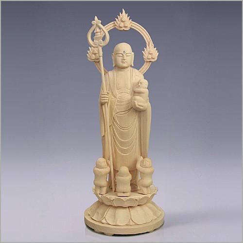 アンティーク 子安山 福重寺 円仁 安産地蔵菩薩 掌善童子 掌悪童子 紙本 掛軸 アンティーク 子安山 福重寺 円仁 安産地蔵菩薩 掌善童子 掌悪童子