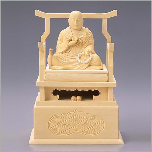 弘法大師(真言宗の脇侍) 白木製 2.5寸 : 仏壇・仏具販売-仏壇屋 滝田