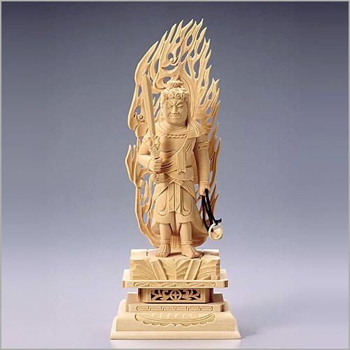 不動明王立像(真言宗の脇侍) 白木製 3.5寸 : 仏壇・仏具販売 不動明王立像(真言宗の脇侍) 白木製 3.5寸 : 仏壇・仏具販売